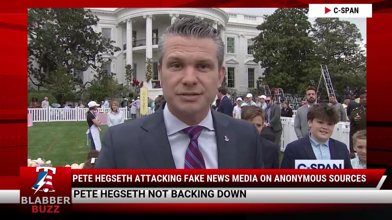 Pete Hegseth Attacking Fake News Media On Anonymous Sources