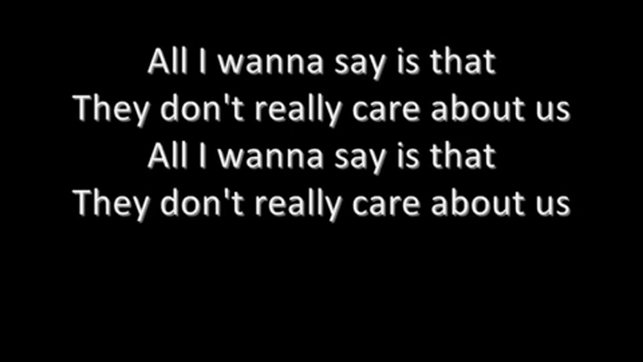 Michael Jackson-They Dont Care About Us