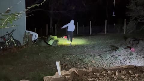 Son Can't See The Football In The Dark