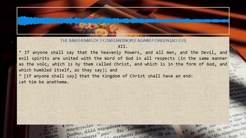 2 Constantinople - Anathemas 12-13