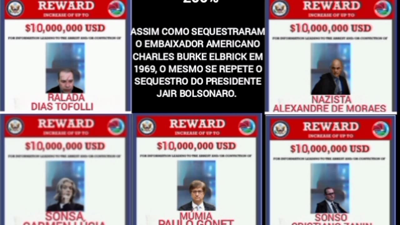 O sequestro dos militantes do PT a história se repete. O sequestro do embaixador dos Estados Unidos no Brasil em 1969. Charles Burke Elbrick. 2025 um novo sequestro de Jair Messias Bolsonaro.