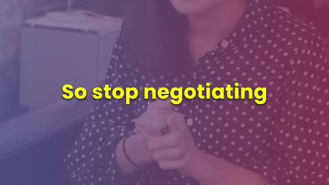 Never Negotiate with Your Future
