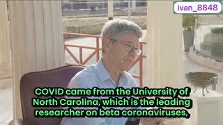 Prof. Jeffrey Sachs: I'll tell you a sad truth - COVID came from the University of North Carolina