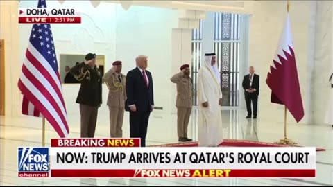 Tump to arrive at Qatars Royal Court