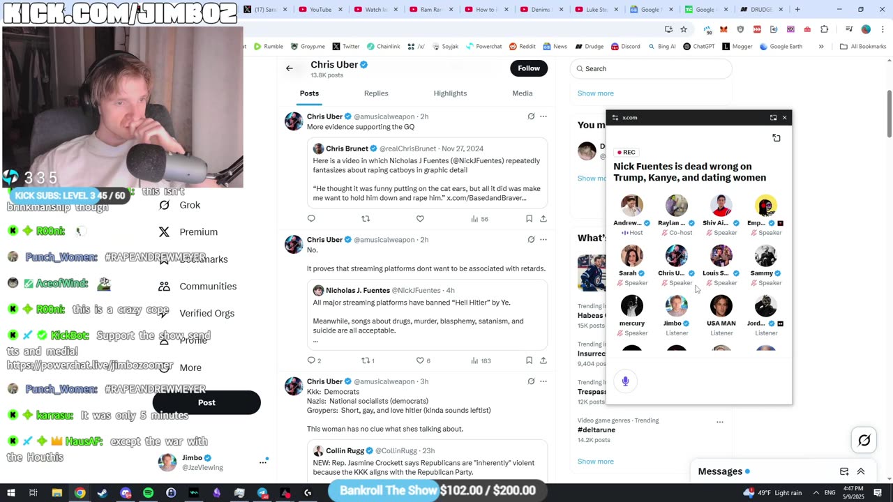 JimboZoomer reacts to Andrew Meyer's Twitter space