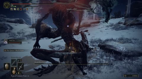 Elden Ring PC | Death Rite Bird in Mountaintops of the Giants boss fight with Mimic Tear on NG