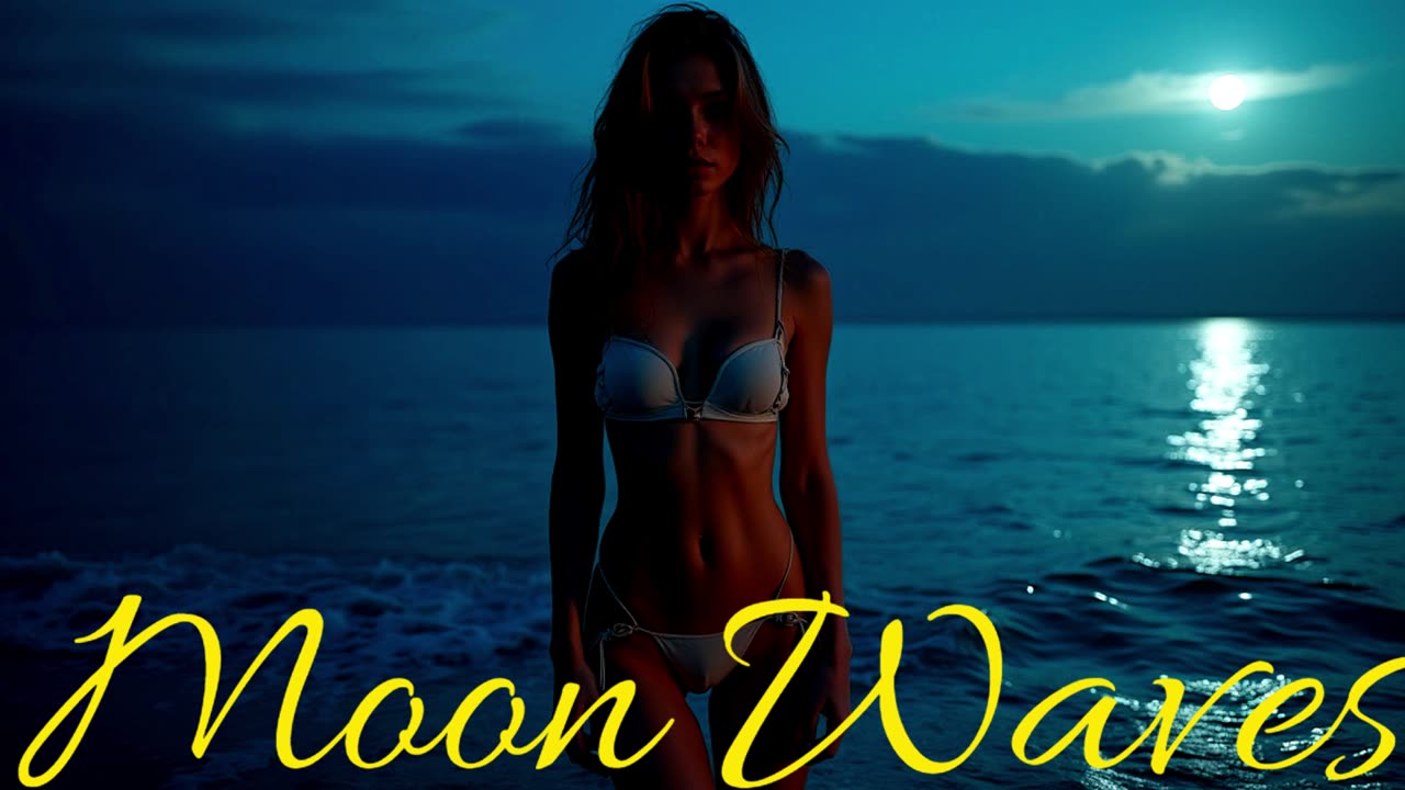 Electronic Music. Song Moon Waves.