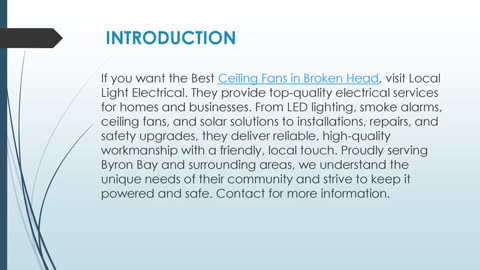 Best Ceiling Fans in Broken Head