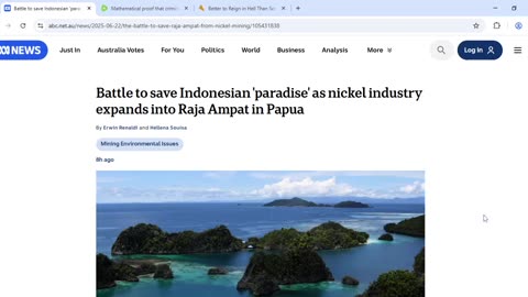 ABC story about island paradise at risk is a symbolic lamentation about takedown of Cabal