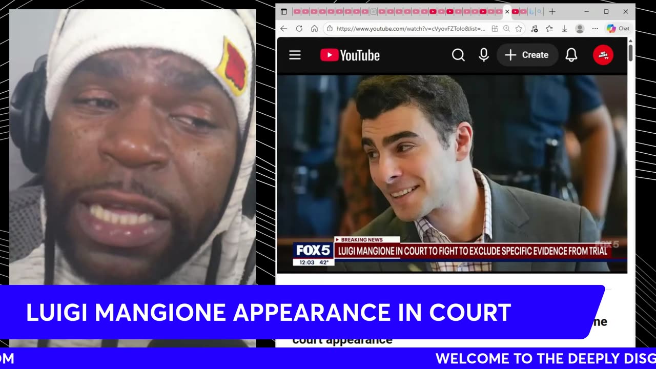 LUIGI MANGIONE appearance in COURT with DEFENCE TEAM ....