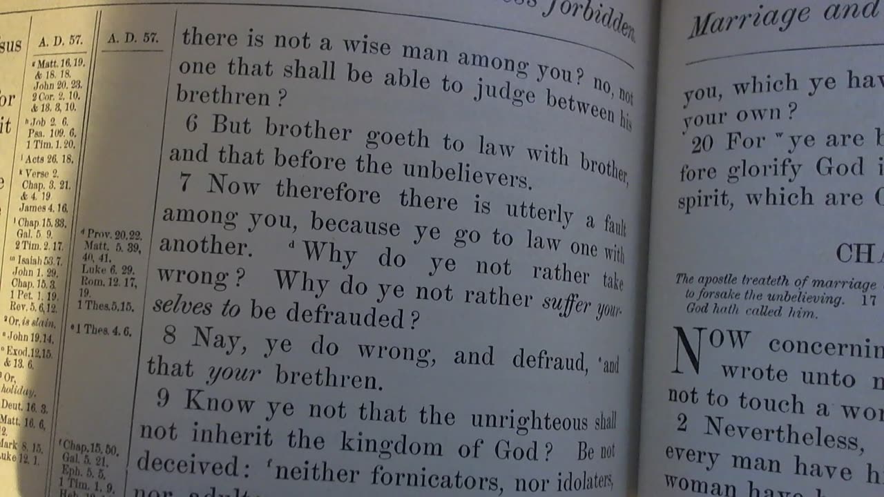 on judging one another