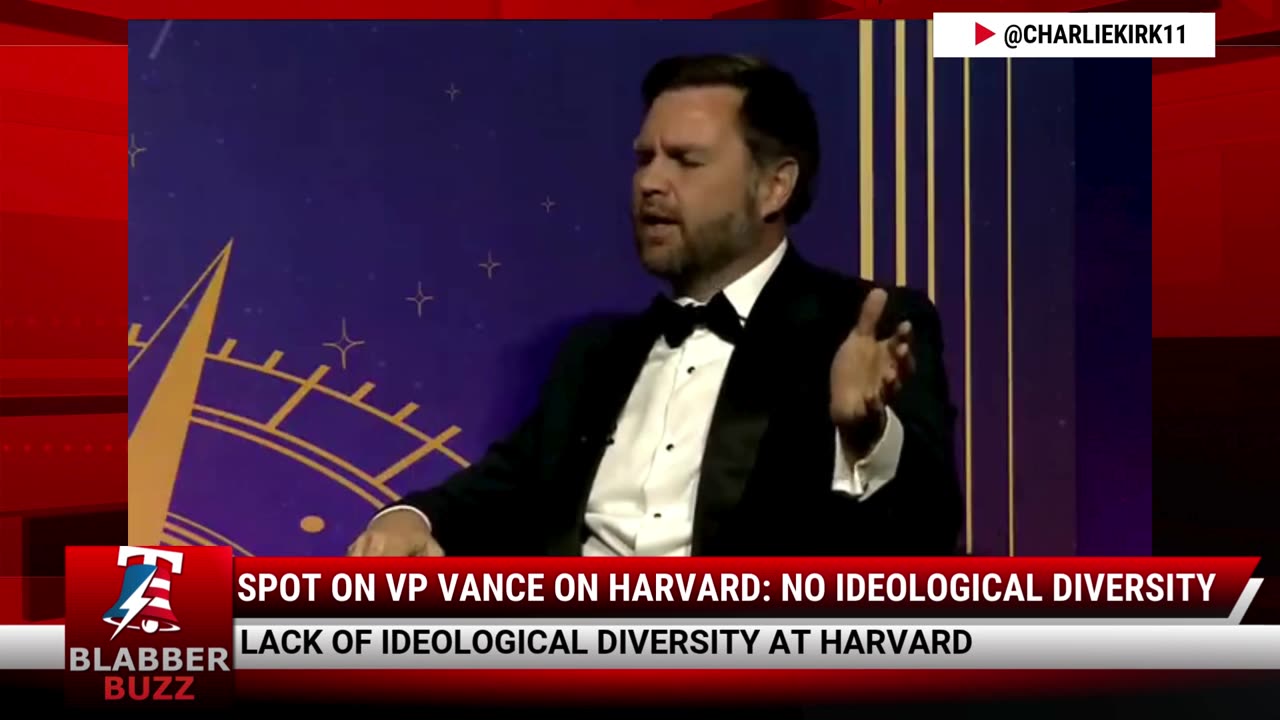 Spot On VP Vance On Harvard: No Ideological Diversity