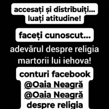 adevarul despre religia martorii lui iehova