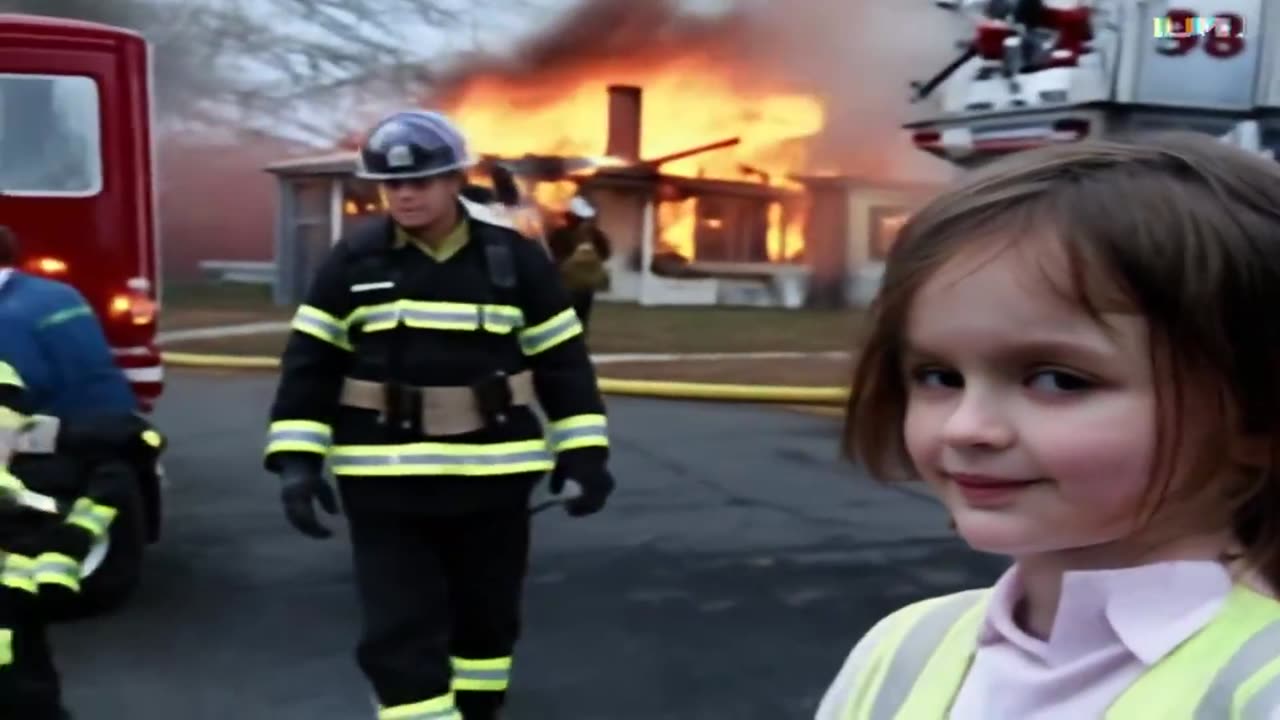 Disaster Girl Meme Becoming Video