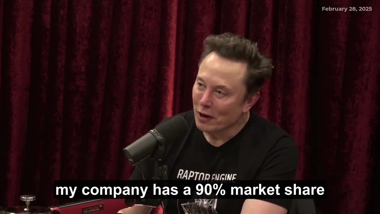Elon Musk: SpaceX Now Dominates 90% of Global Rocket Launches