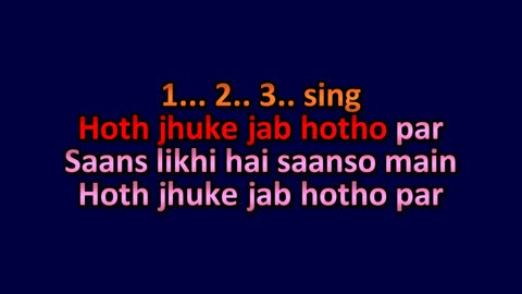 Meri Jaan Mujhe Jaan Na Kaho_Unwind Mix _Video Karaoke With Scrolling Lyrics