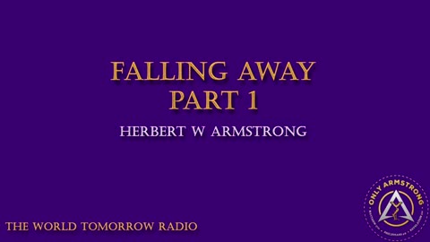 The World Tomorrow Radio- Falling Away Pt. 1