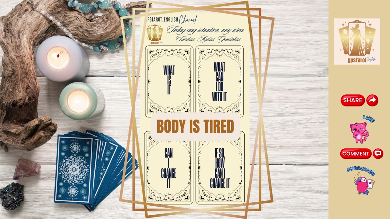 "Tarot Reading: Understanding Your Body's Call for Rest and Recovery 🌙🔮"​