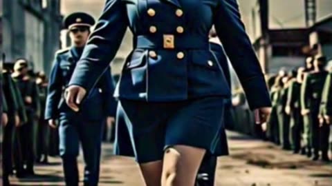 Beauty of lady Soldier