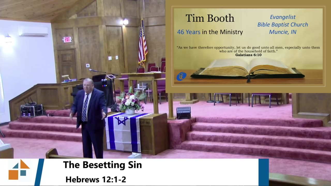 Evangelist Tim Booth // The Besetting Sin