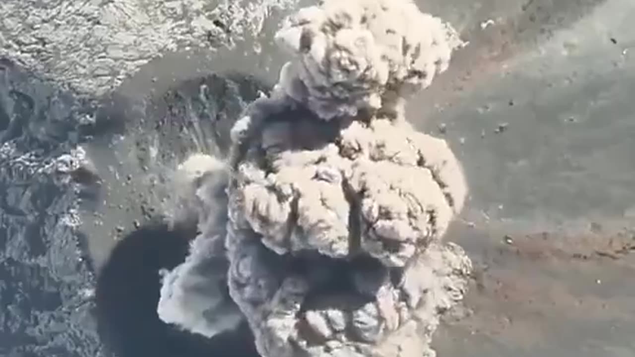 Volcano Fuego in Guatemala, April 2025