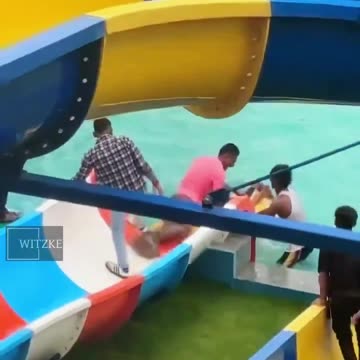 Indians destroy water park