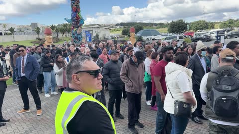 Pre-service: The saints came early, queuing expectantly for Session 2