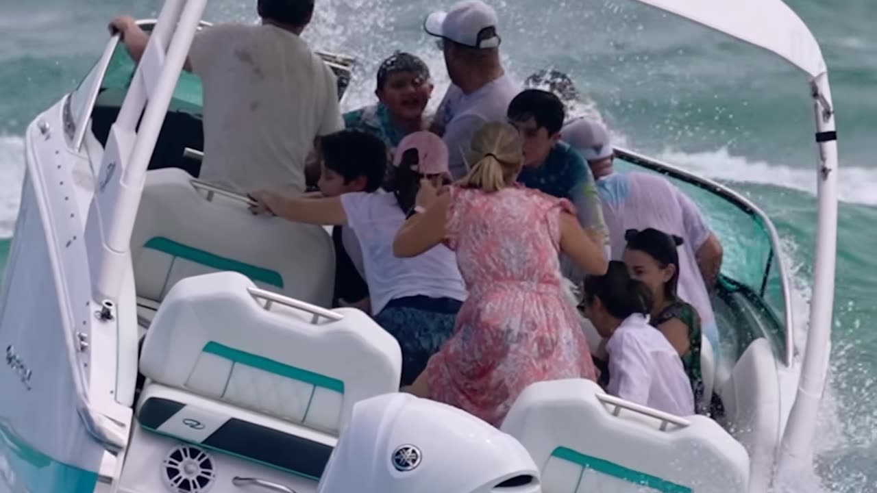 BOAT SINKING! FAMILY GOES INTO PANIC! #shorts