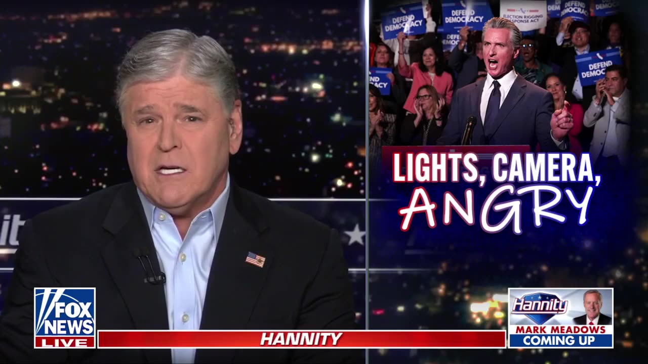 HANNITY MONOLOGUE: Gavin, keep playing 'make-believe Trump' and letting your state suffer