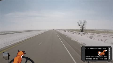 POV: You're hitchhiking with a trucker who's going fast and listening to a review of the CDL Manual