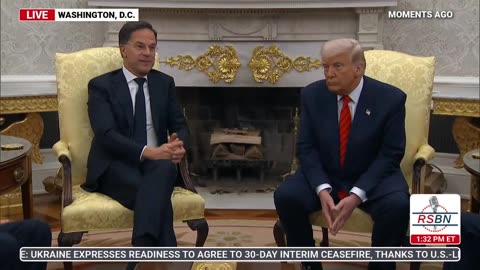 Part of Trump's Meeting With Secretary General of NATO