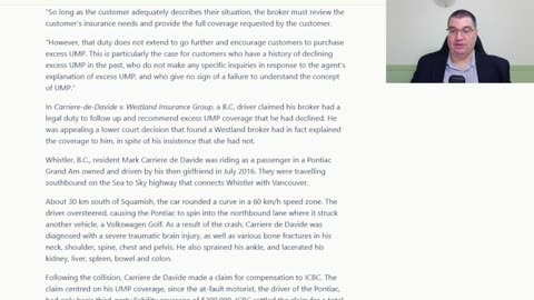 Ep 16 Broker sued in court - Bond insurer case resolved - ICBC ordered to reassess compensation
