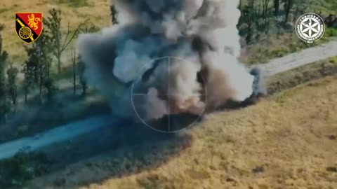 Drone Smashes into Russian RC Drone Loaded with Explosives
