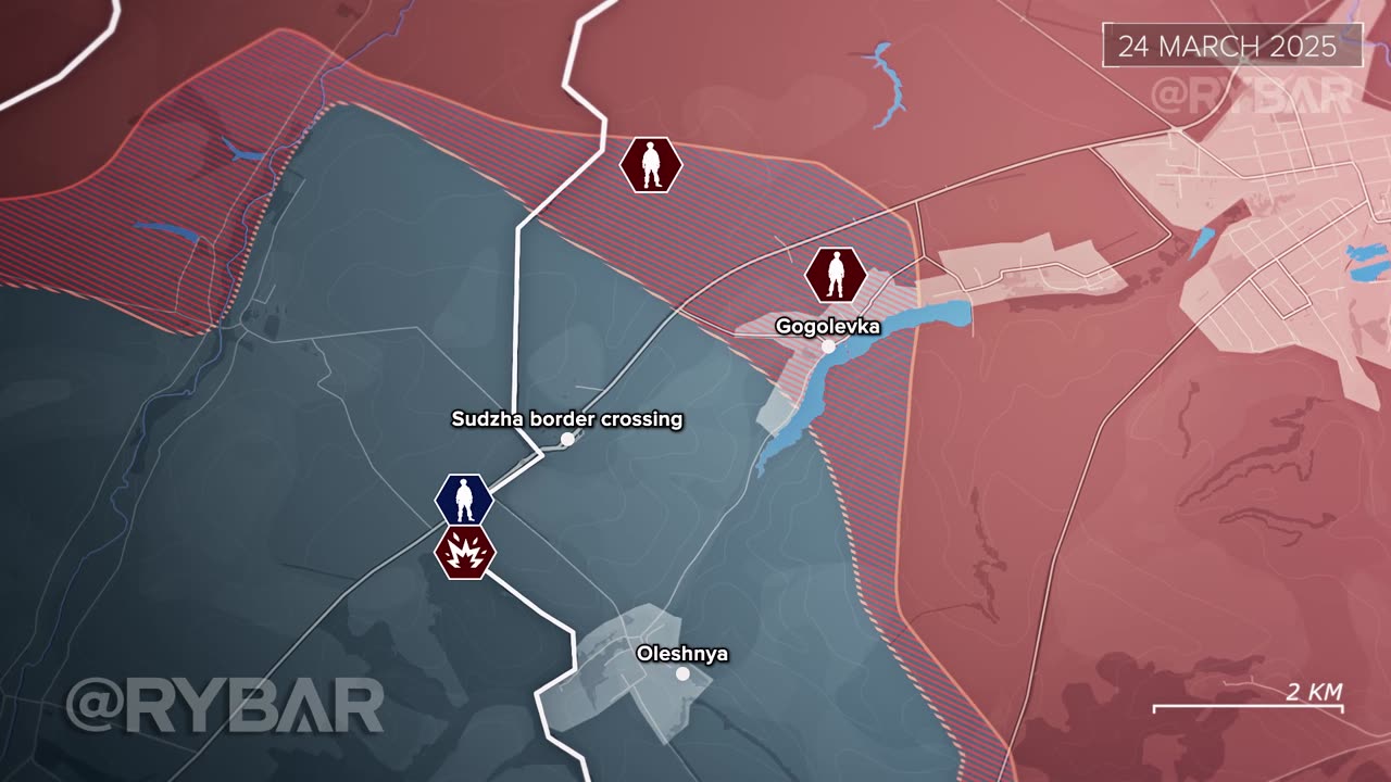 📝Kursk Borderland Creation of A Buffer Zone - Rybar's Analysis