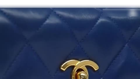 CHANEL Matelassé Lambskin Pouch – Elegant Blue Accessory in Classic Quilted Shine