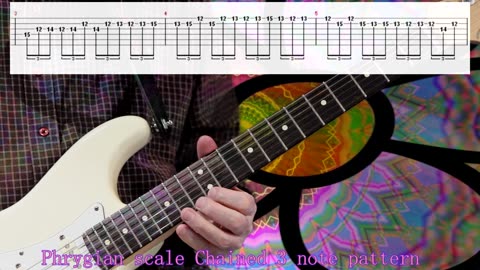 Phrygian scale (Chained 3 note pattern)