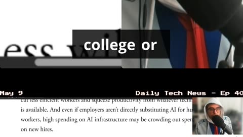 AI makes you do more work while taking graduates jobs