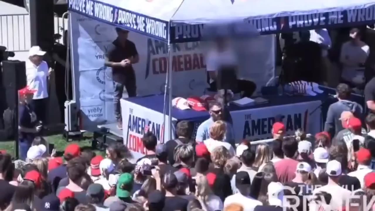 Someone yelled, "Stay down!" before the shot Charlie Kirk shot rang out, watch