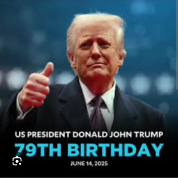 Happy birthday president donald j trump 🇺🇸 🎂 06/14/25
