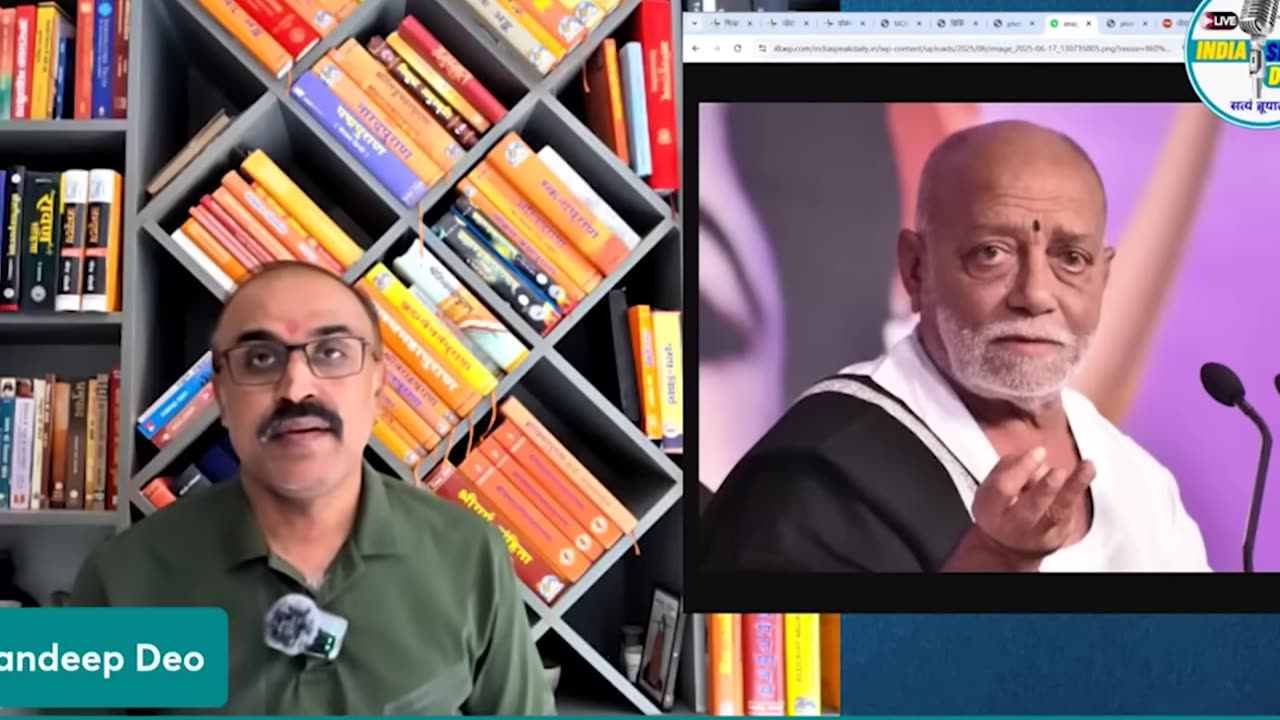 Morari Bapu Controversy: धर्म नहीं अधर्म के रास्ते पर मोरारी बापू! |@Indiaspeakdaily | Sandeep deo