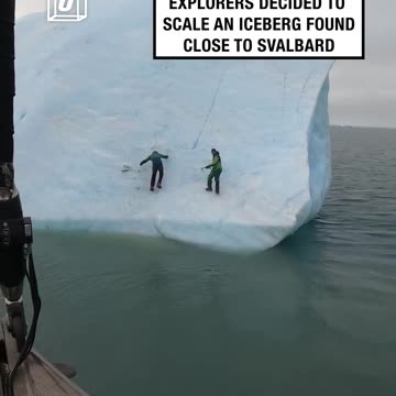 Iceberg flips on explorers..