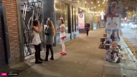 Once again we have a left-tarded chick thinking she can just reach on up and hit Tommy's