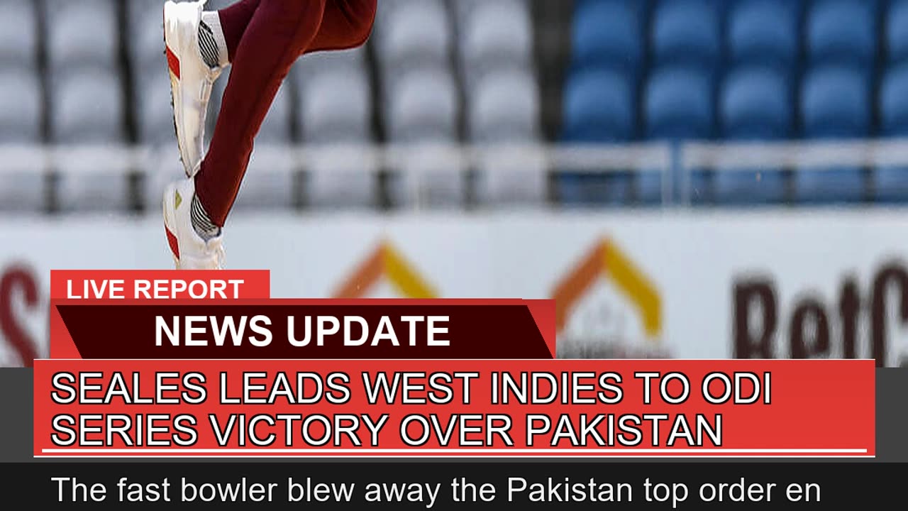 Seales Leads West Indies to Odi Series Victory Ove
