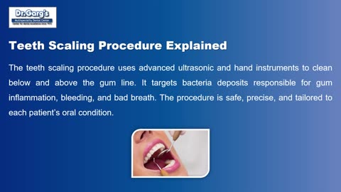 Dental Scaling and Polishing at Dr. Garg’s Multispeciality Dental Center