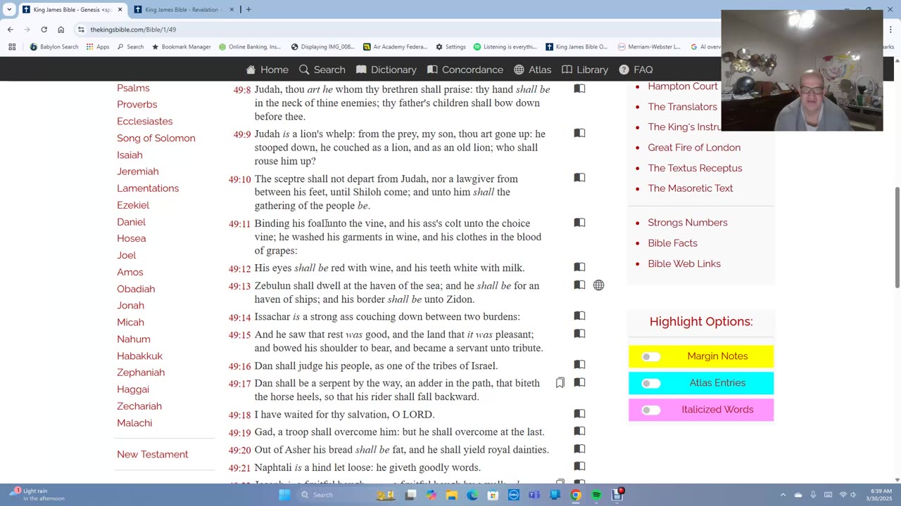 Jacob's Prophecy To The Twelve Tribes Of Israel