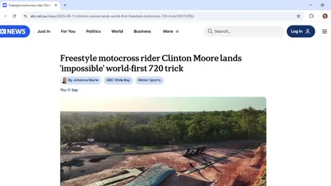 ABC story on motocross daredevil Clinton Moore is an occultist prayer for more Clinton!