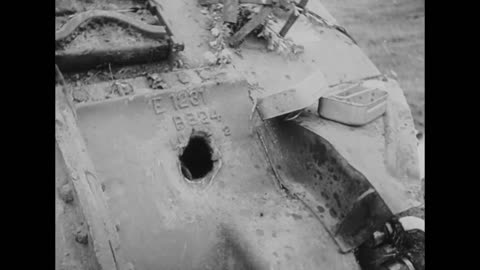 Panthers in action against 3rd RTR Shermans West of Caen in June 1944