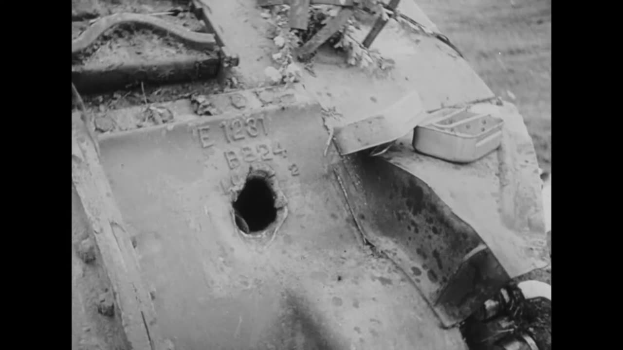 Panthers in action against 3rd RTR Shermans West of Caen in June 1944