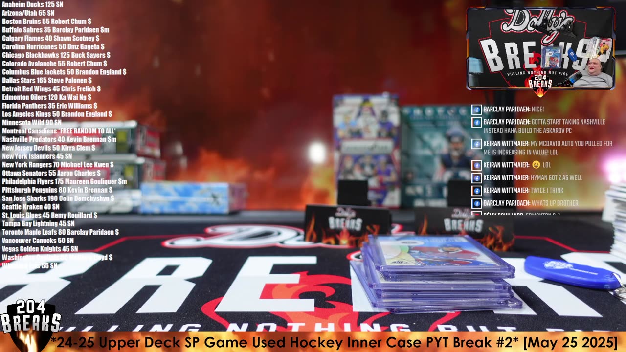 *24-25 Upper Deck SP Game Used Hockey Inner Case PYT Break #2* [May 25 2025]