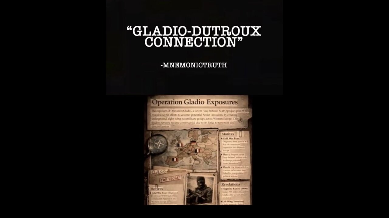 THE GLADIO - DUTROUX CONNECTION